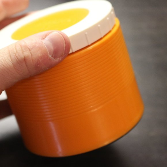 Vintage THERMOS King MODEL 1155 Insulated JAR 8oz Food Soup Orange White - Picture 2 of 4